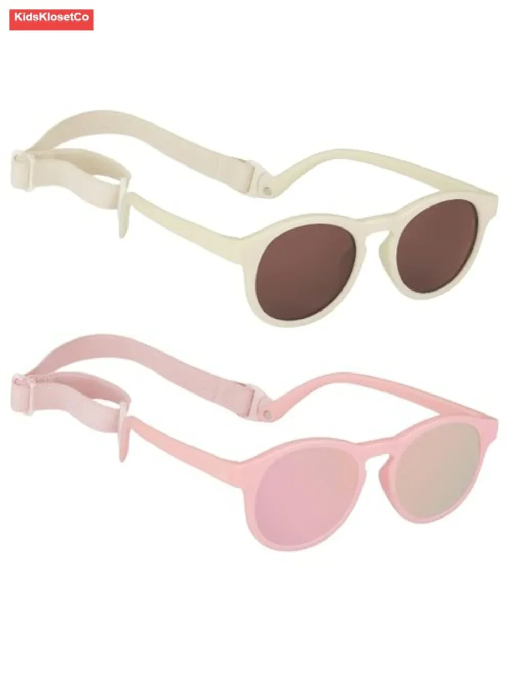 Toddler Polarized Sunglasses UV400 with Strap 2-Pack